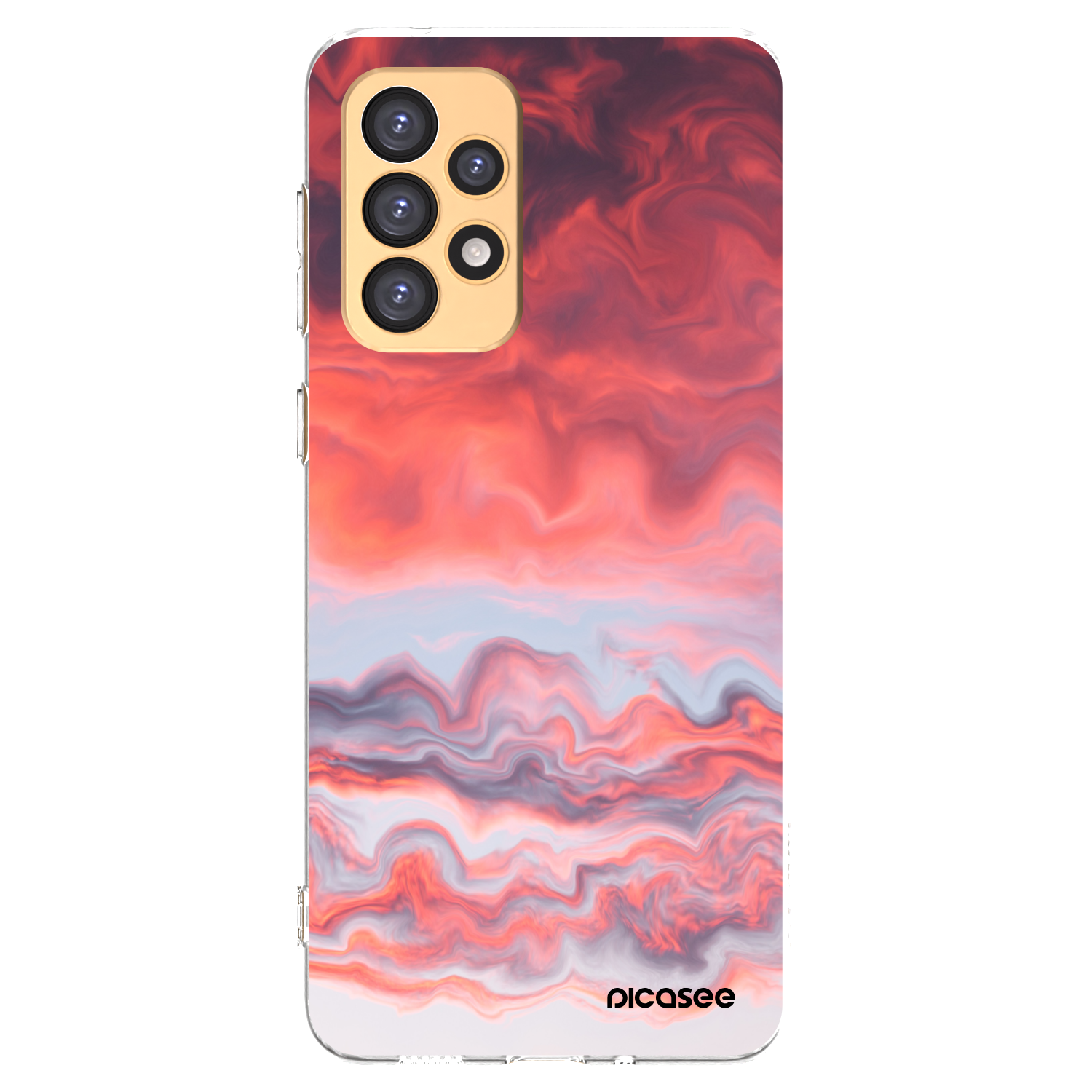 Picasee διαφανής θήκη σιλικόνης Samsung Galaxy A33 5G A336 - Sunset