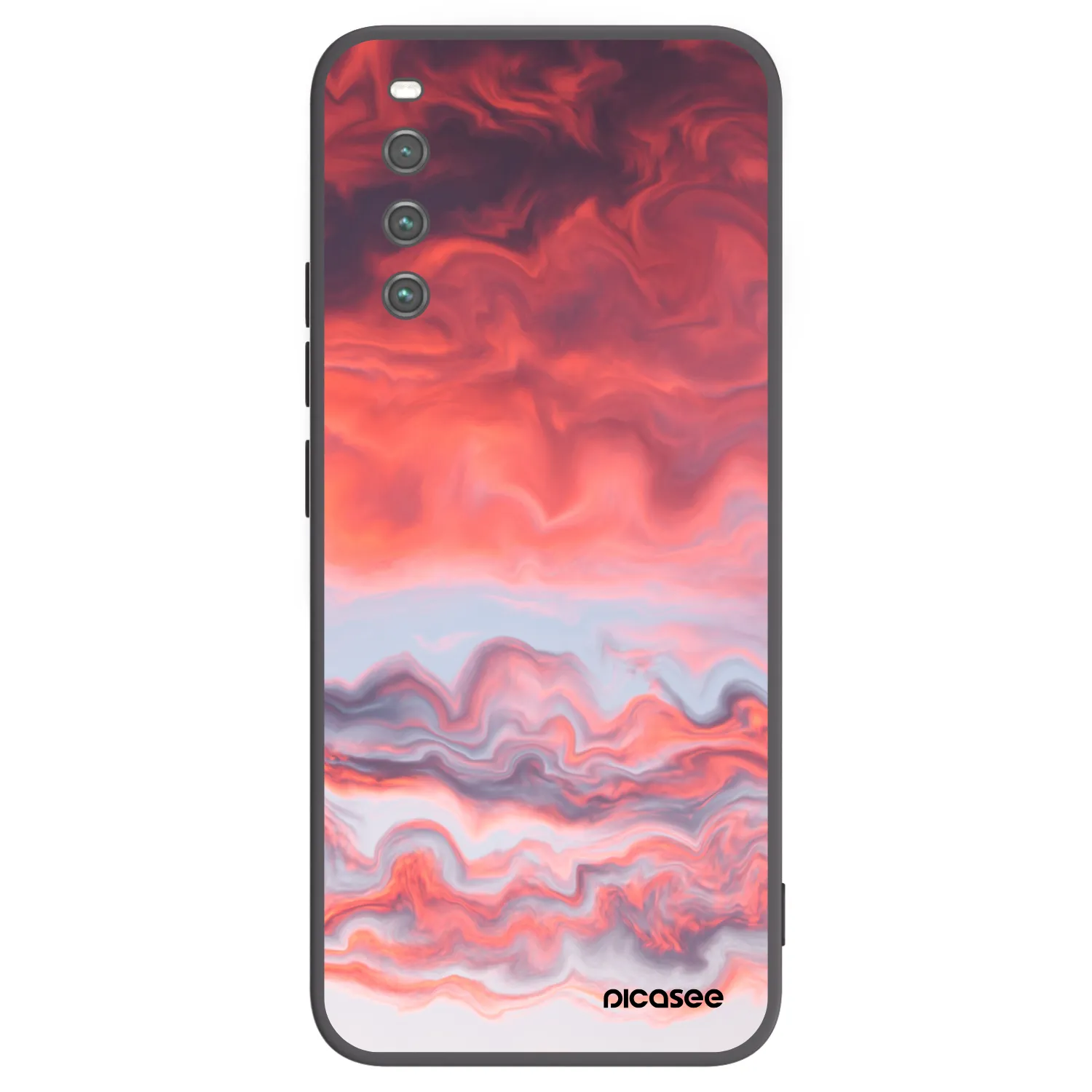 Picasee Μαύρη θήκη σιλικόνης για Sony Xperia 10 IV 5G - Sunset