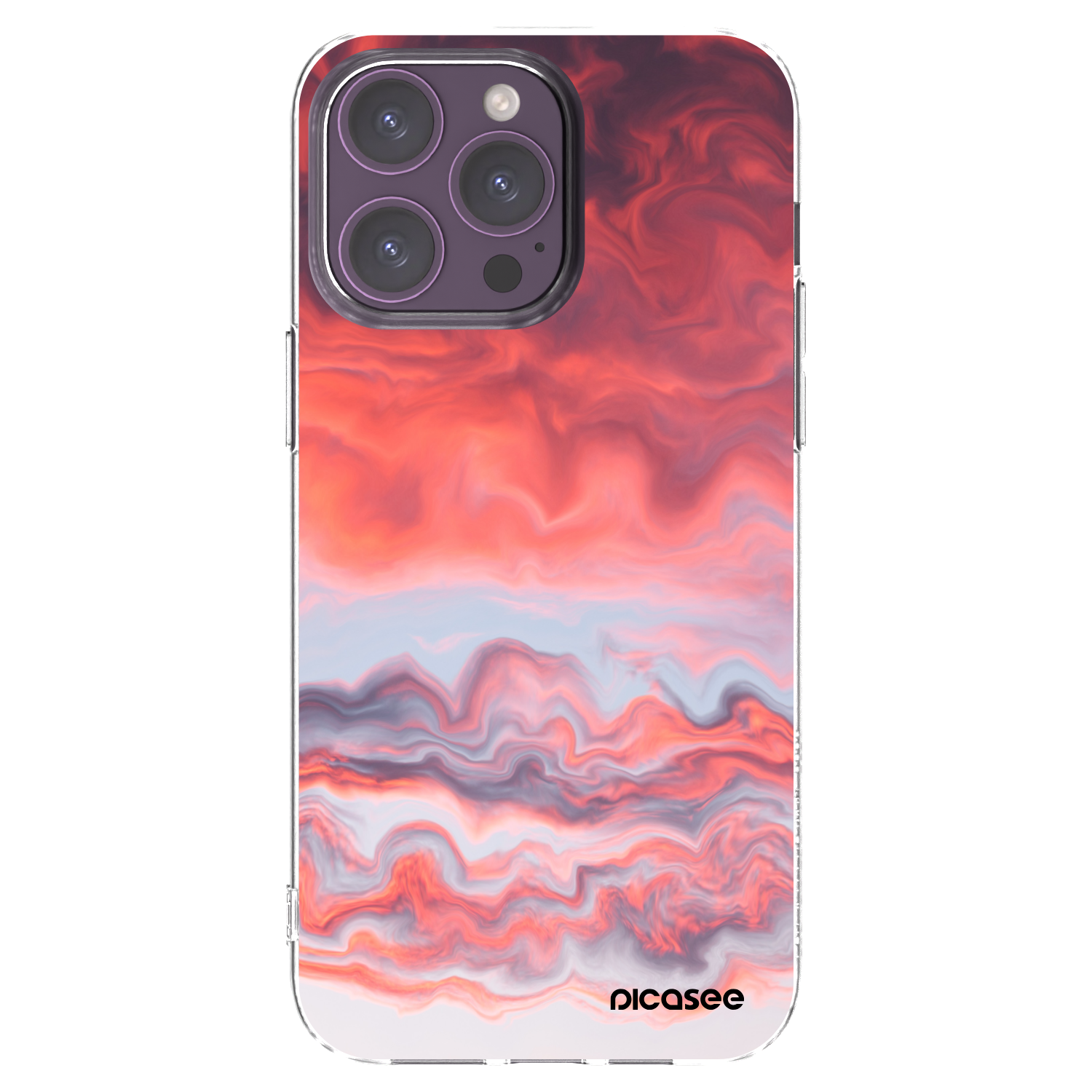 Picasee διαφανής θήκη σιλικόνης Apple iPhone 14 Pro Max - Sunset