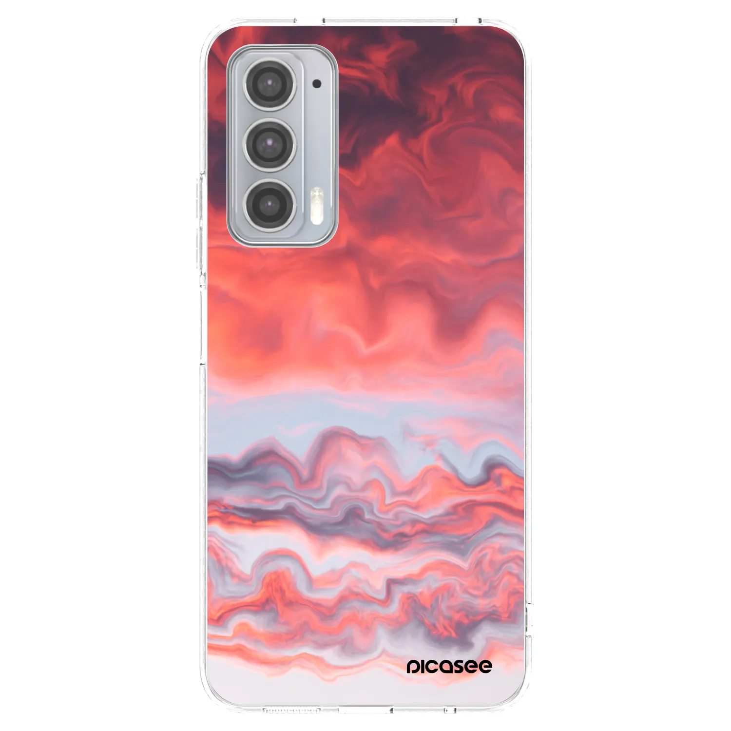 Picasee διαφανής θήκη σιλικόνης Motorola Edge 20 - Sunset