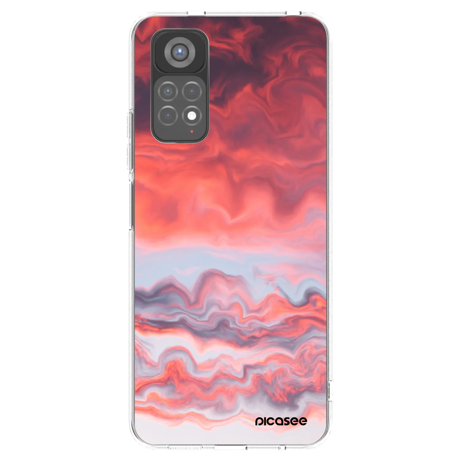 Picasee διαφανής θήκη σιλικόνης Xiaomi Redmi Note 11S 5G - Sunset