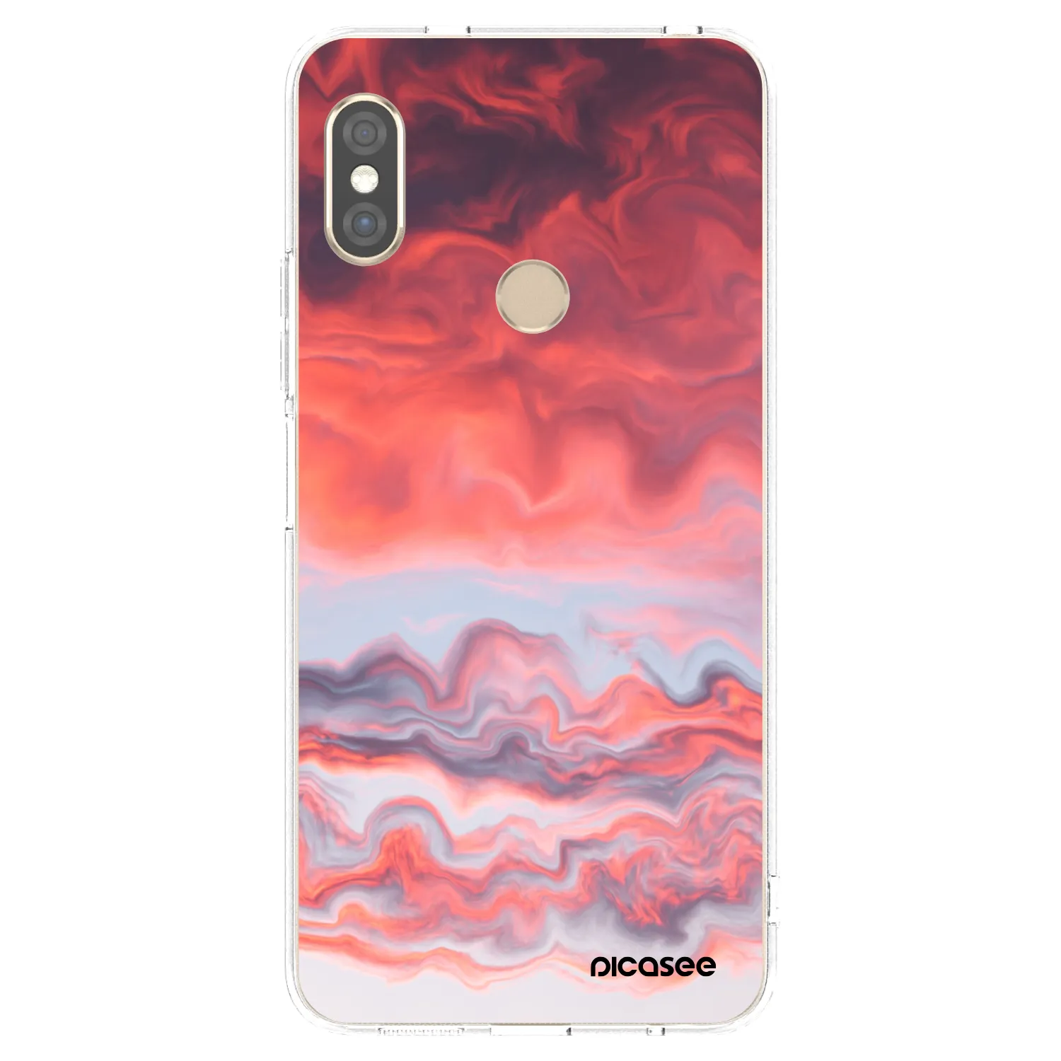 Picasee διαφανής θήκη σιλικόνης Xiaomi Redmi Note 5 Global - Sunset
