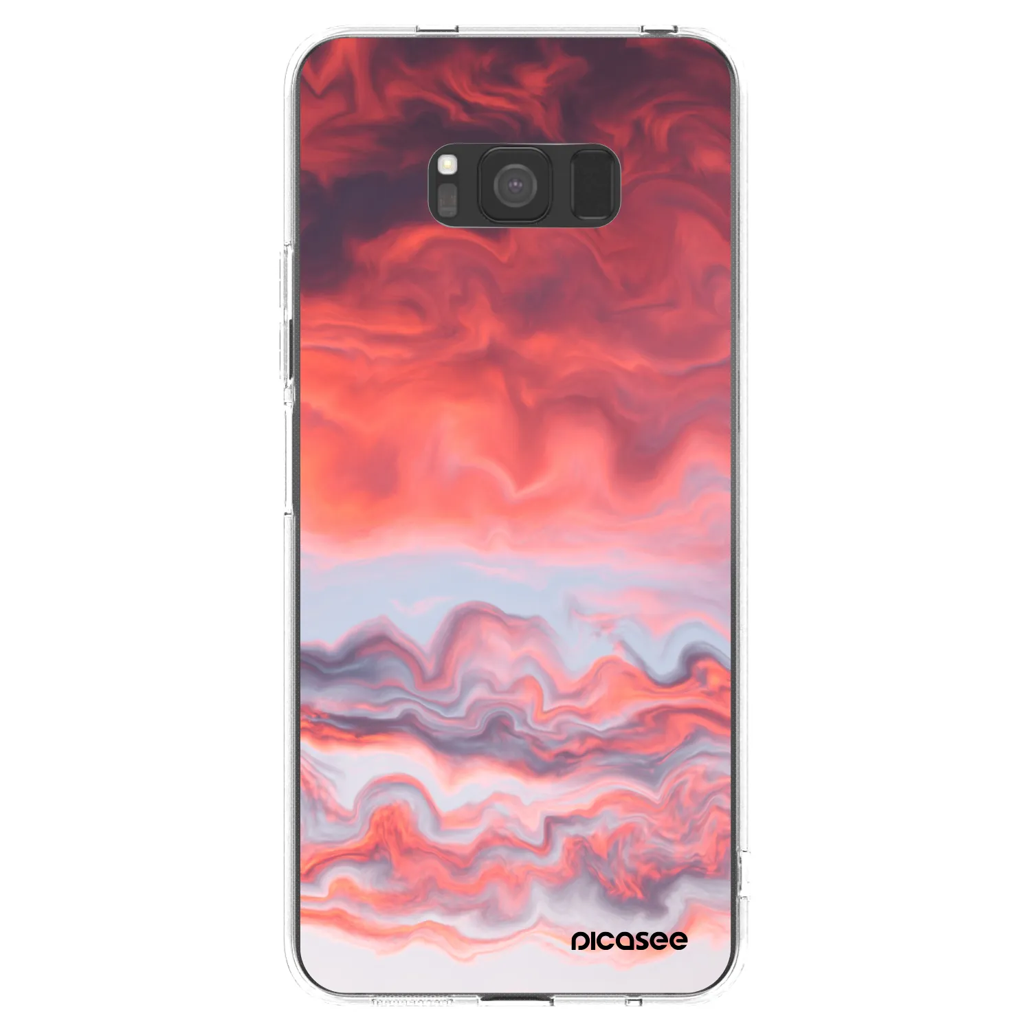 Picasee διαφανής θήκη σιλικόνης Samsung Galaxy S8 G950F - Sunset