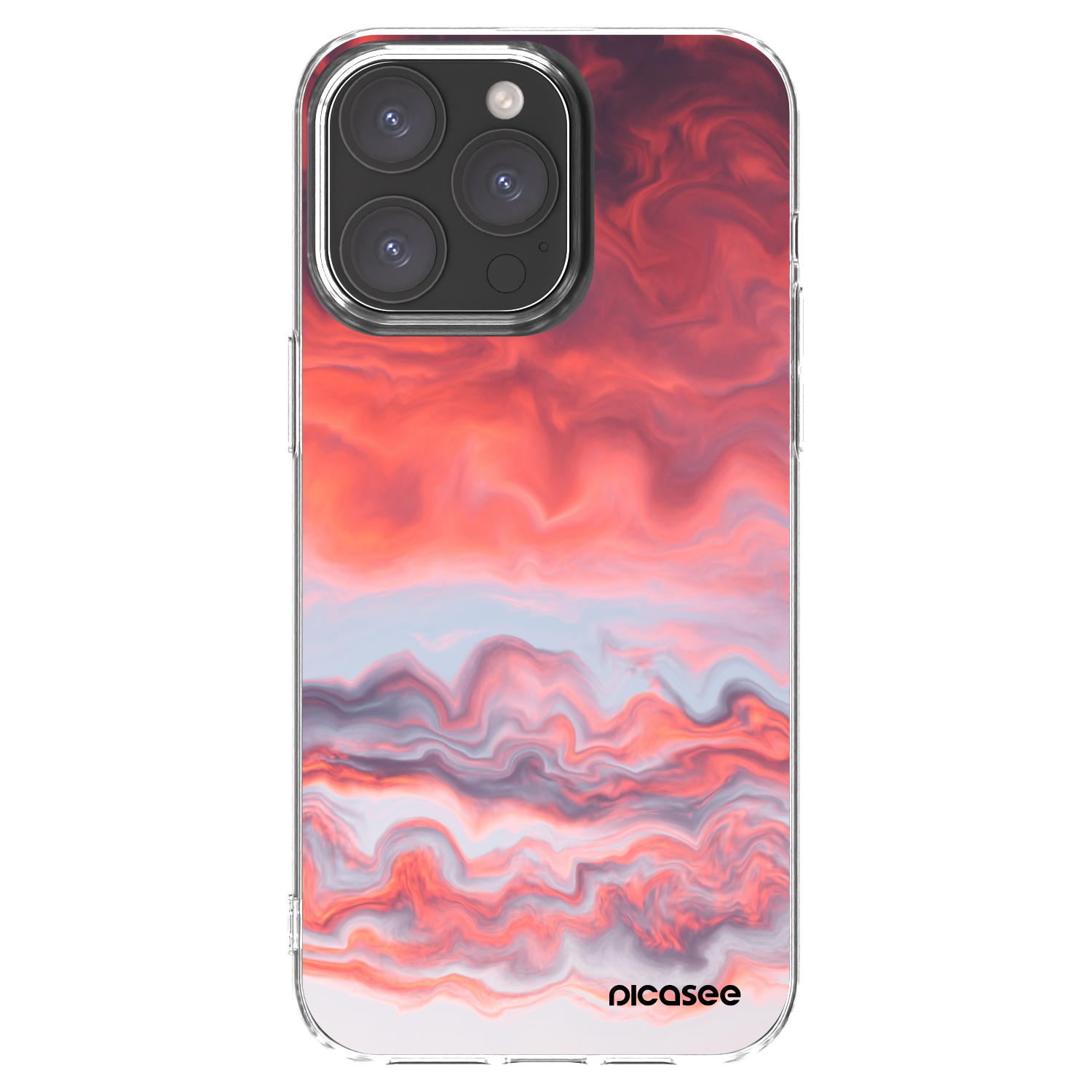 Picasee διαφανής θήκη σιλικόνης Apple iPhone 15 Pro Max - Sunset