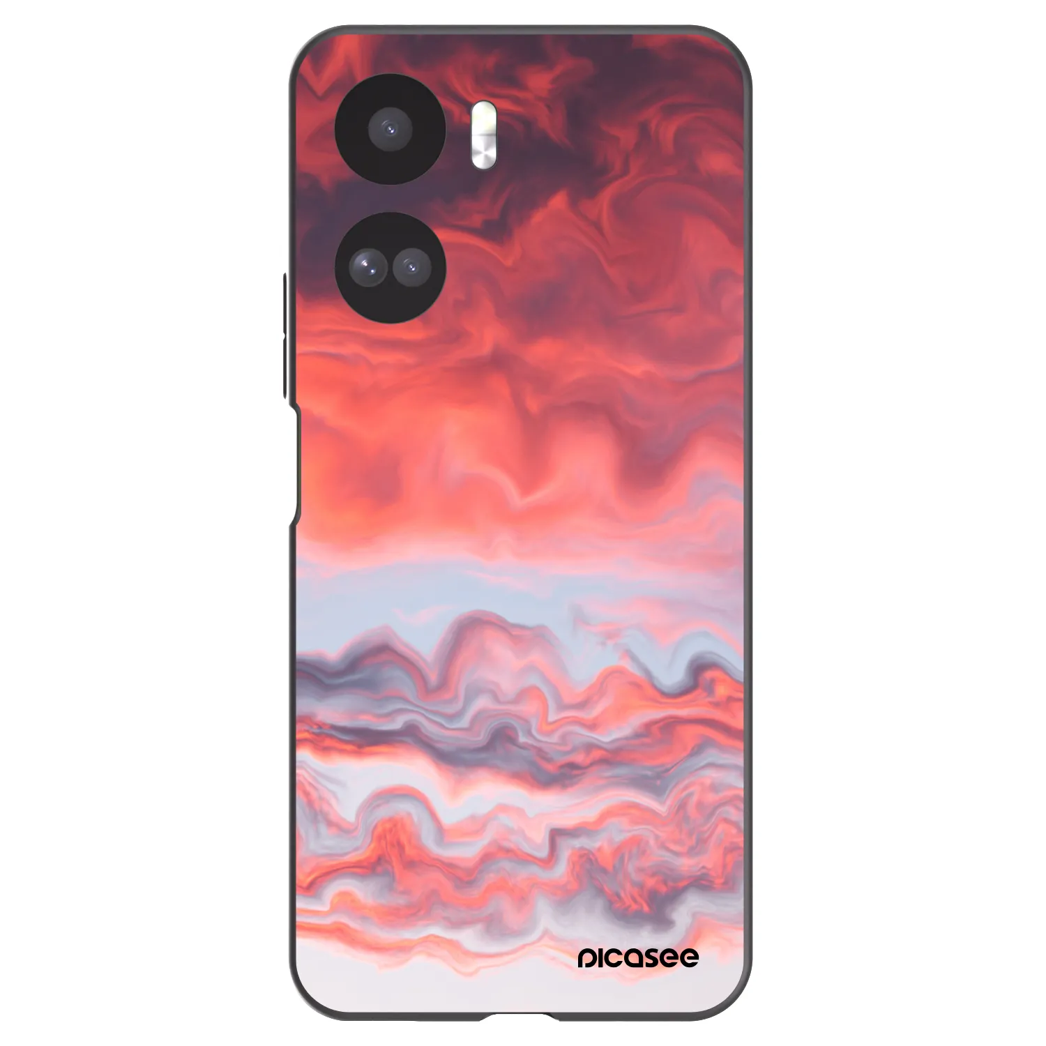 Picasee Μαύρη θήκη σιλικόνης για Honor 90 Lite 5G - Sunset
