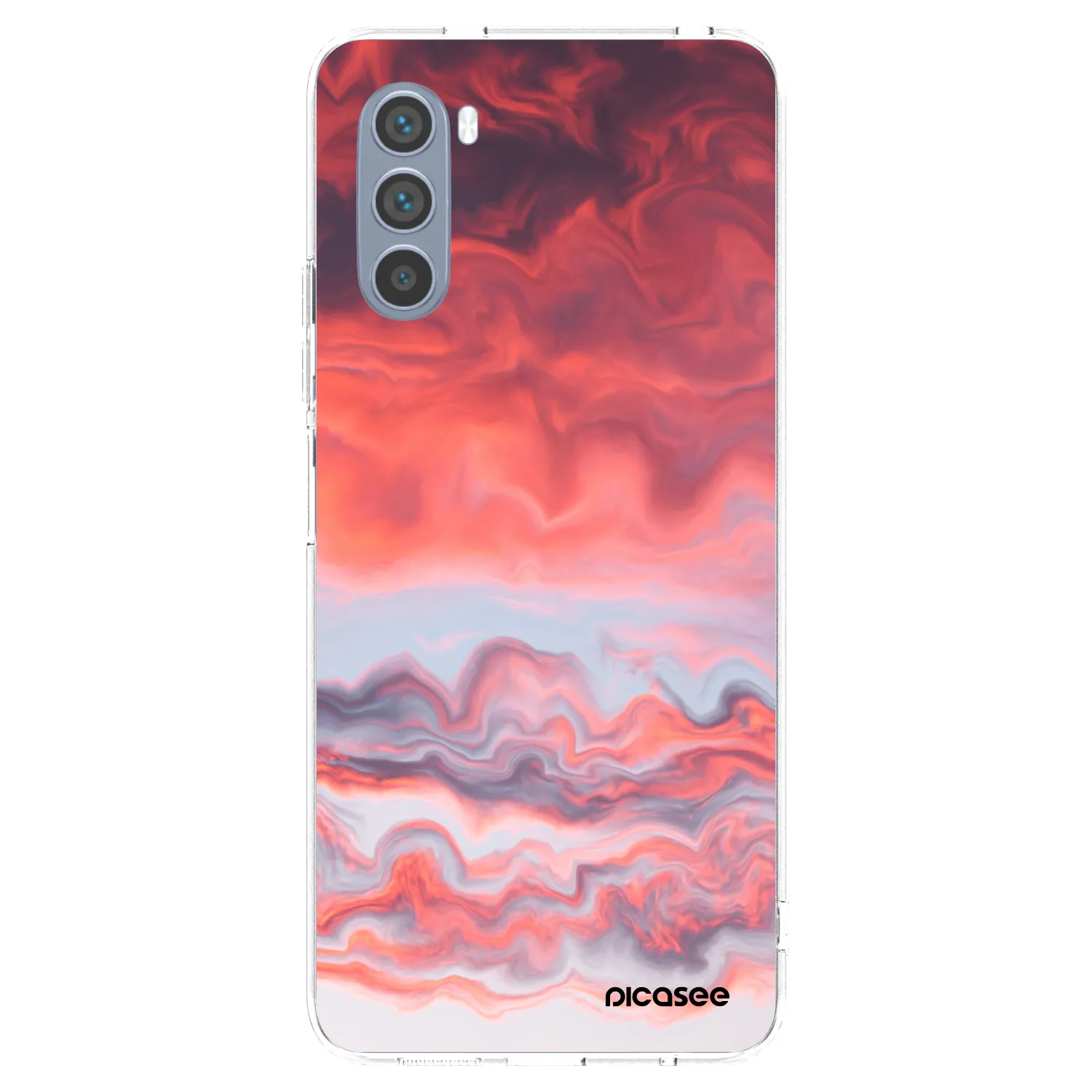 Picasee διαφανής θήκη σιλικόνης Motorola Moto G62 - Sunset