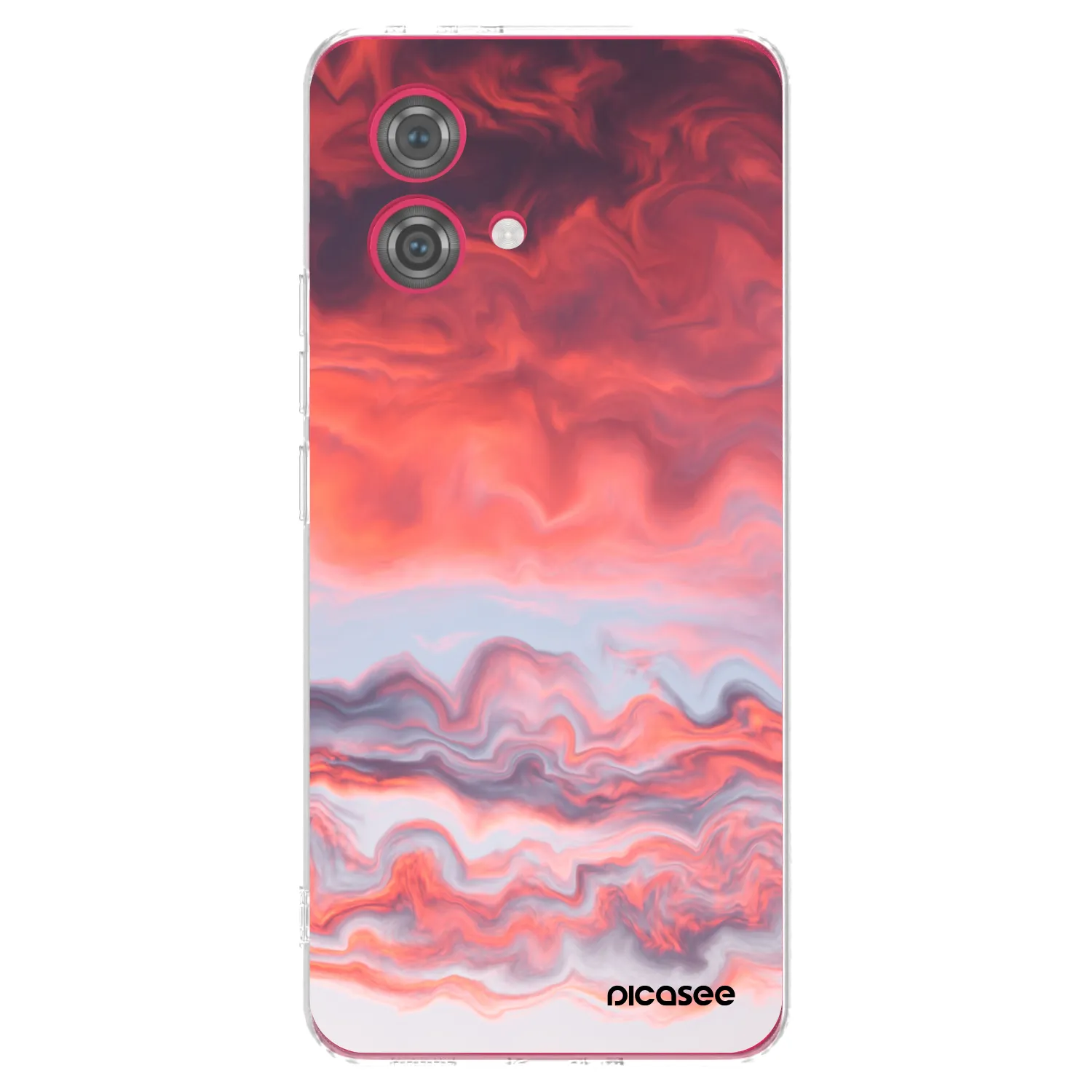 Picasee διαφανής θήκη σιλικόνης Motorola Moto G84 5G - Sunset