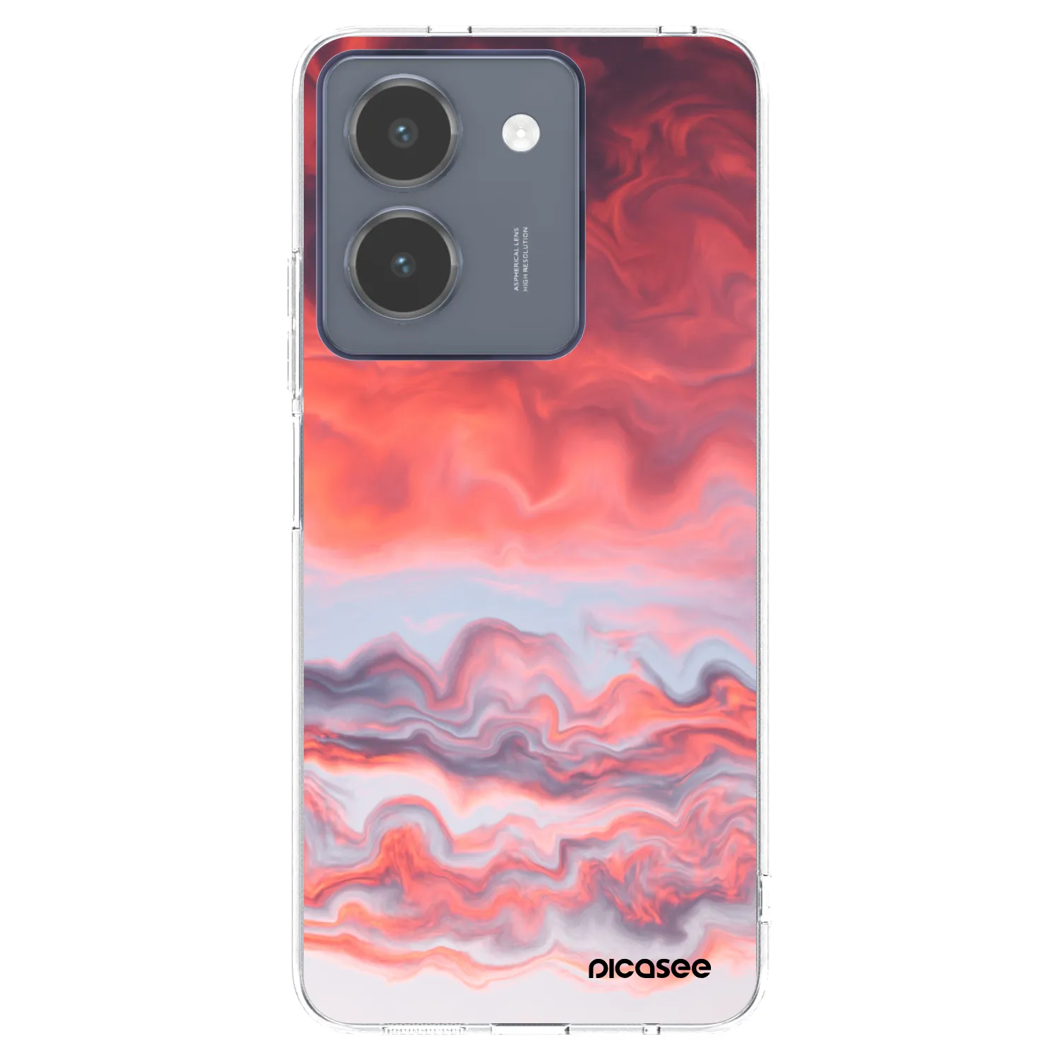 Picasee διαφανής θήκη σιλικόνης Vivo Y36 4G - Sunset