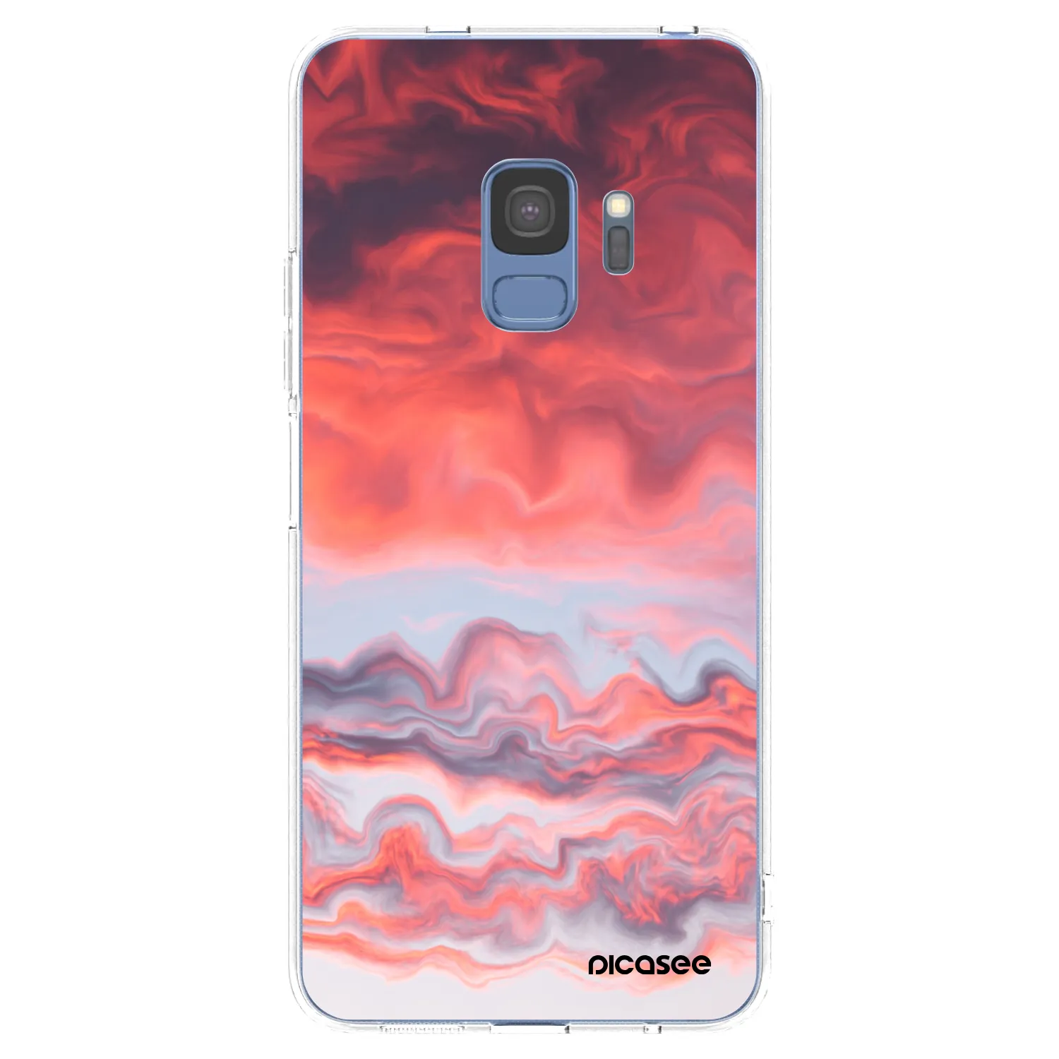Picasee διαφανής θήκη σιλικόνης Samsung Galaxy S9 G960F - Sunset