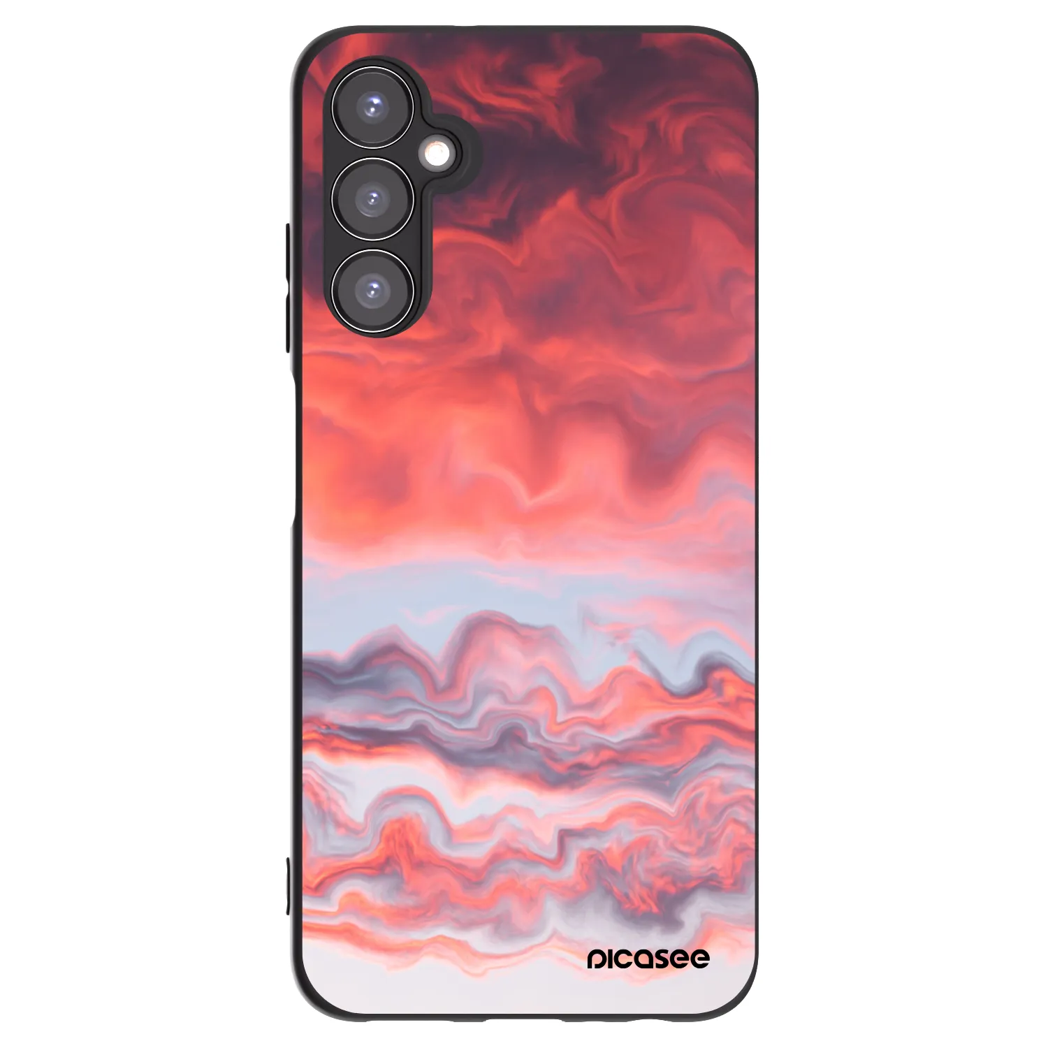 Picasee Μαύρη θήκη σιλικόνης για Samsung Galaxy A05s A057G - Sunset