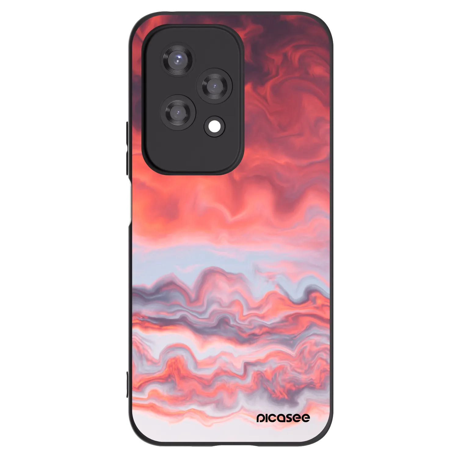 Picasee Μαύρη θήκη σιλικόνης για Honor 200 Lite - Sunset