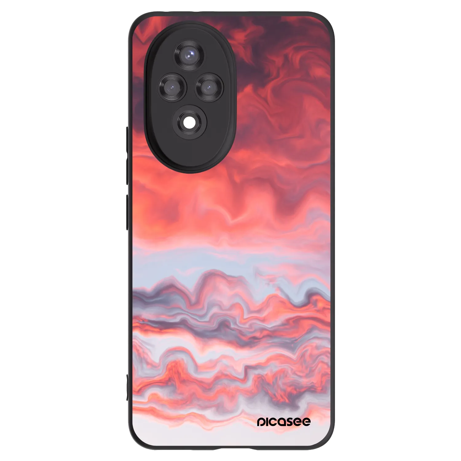 Picasee Μαύρη θήκη σιλικόνης για Honor 200 Pro 5G - Sunset