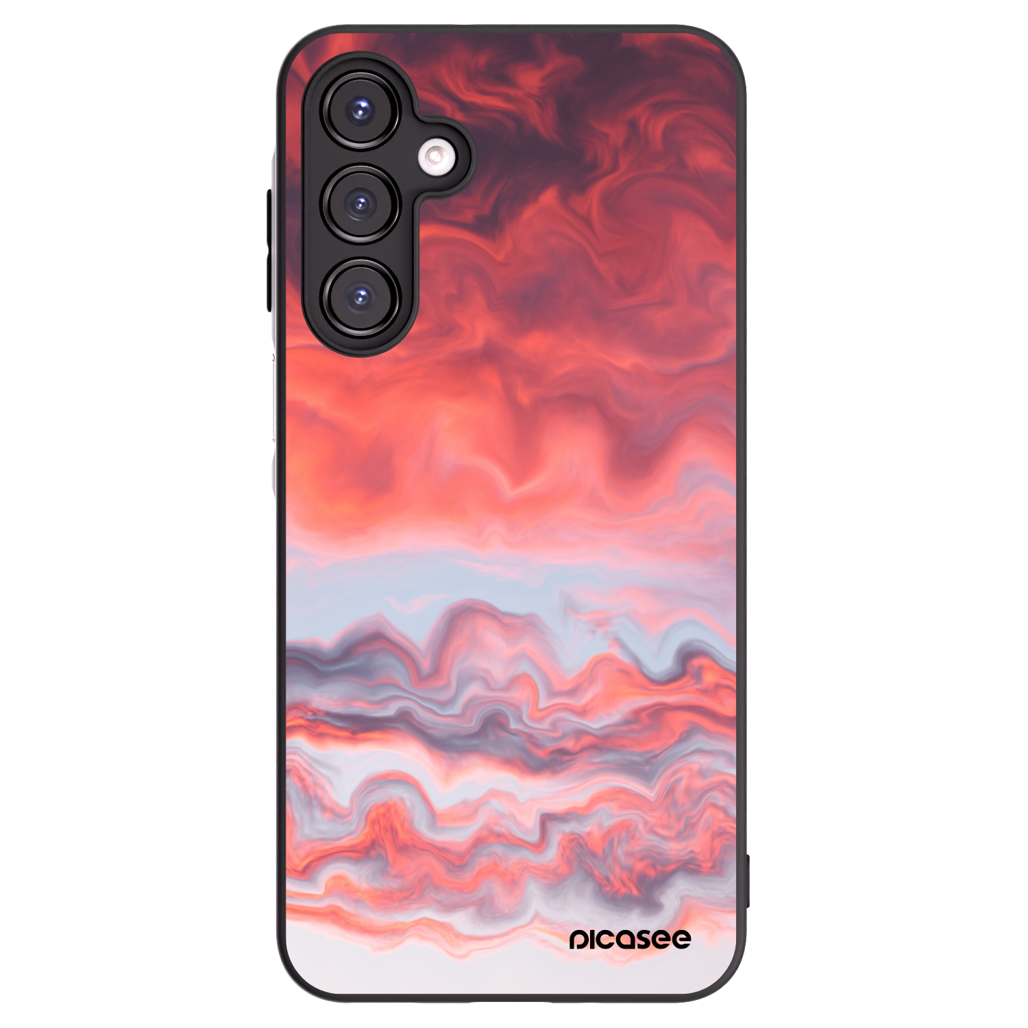 Picasee Μαύρη θήκη σιλικόνης για Samsung Galaxy A16 5G - Sunset