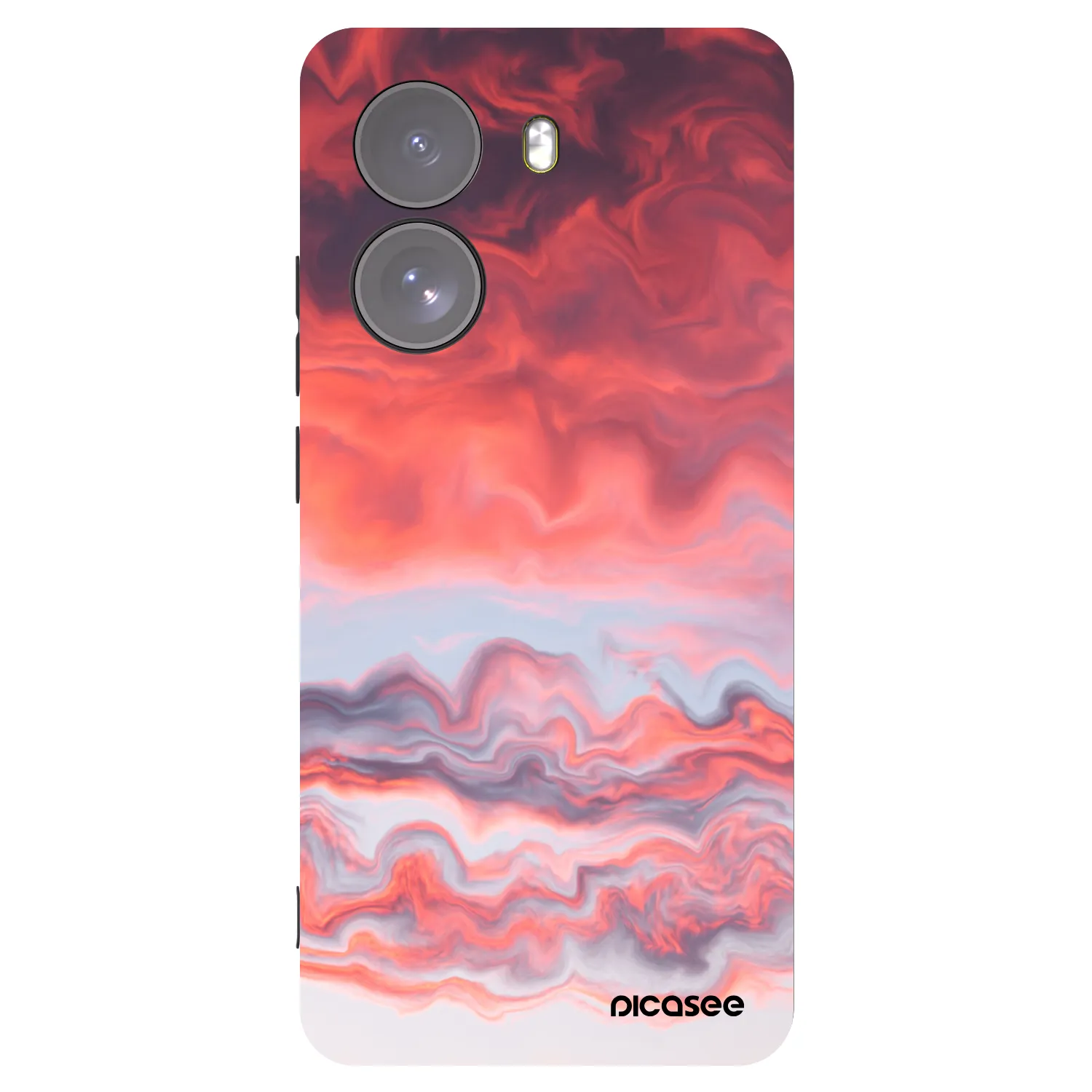 Picasee Μαύρη θήκη σιλικόνης για Xiaomi Poco X7 - Sunset