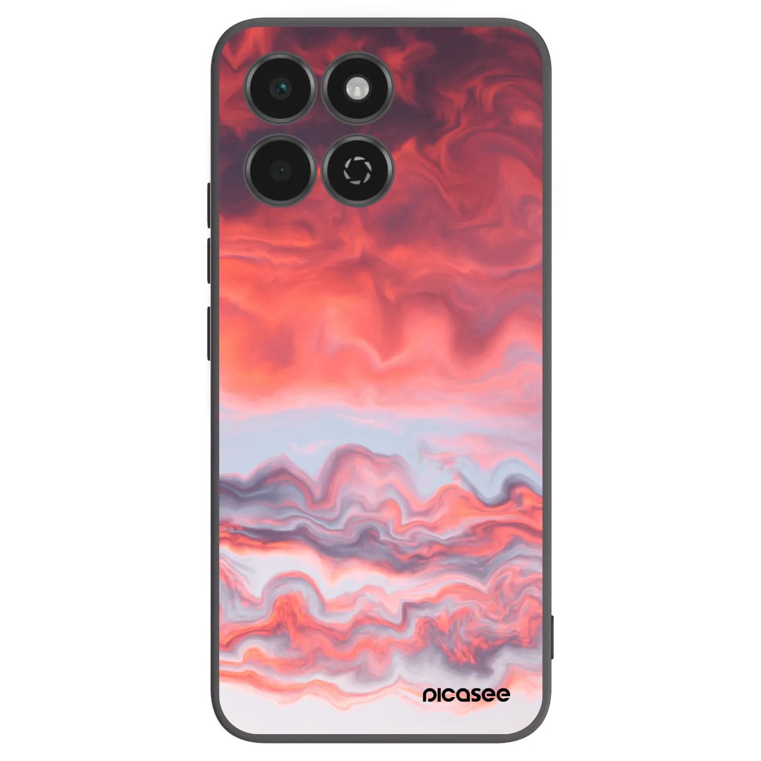 Picasee Μαύρη θήκη σιλικόνης για Honor 200 Smart 5G - Sunset