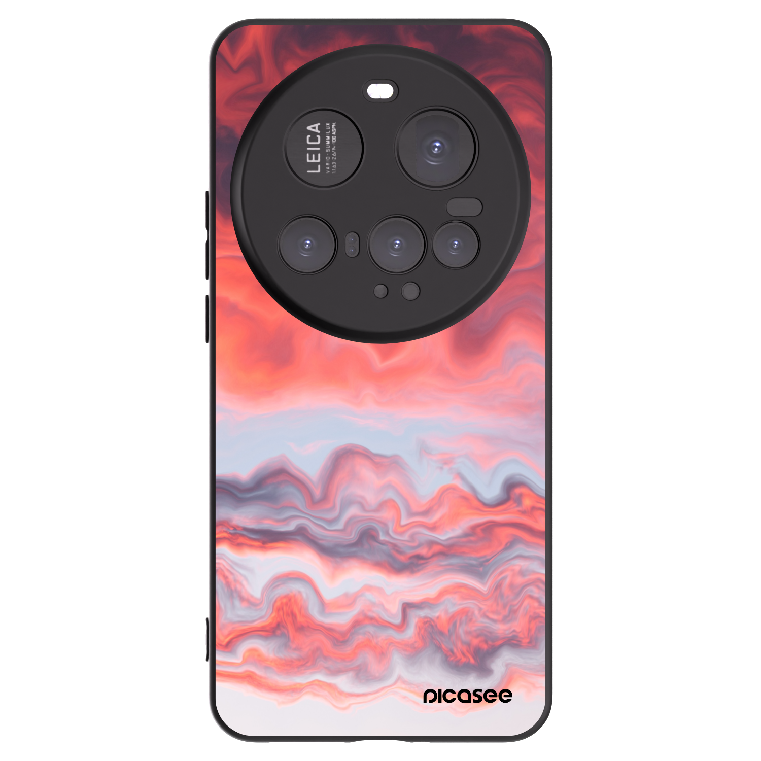 Picasee Μαύρη θήκη σιλικόνης για Xiaomi 15 Ultra - Sunset