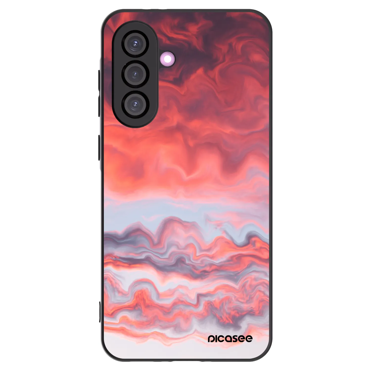 Picasee Μαύρη θήκη σιλικόνης για Samsung Galaxy A56 5G A566B - Sunset