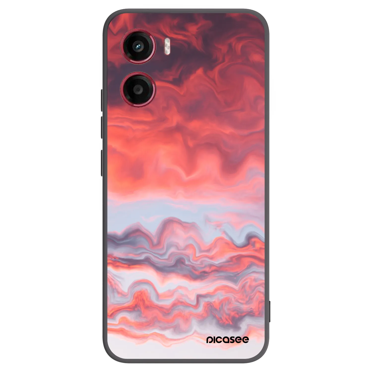 Picasee Μαύρη θήκη σιλικόνης για Motorola Moto G05 - Sunset