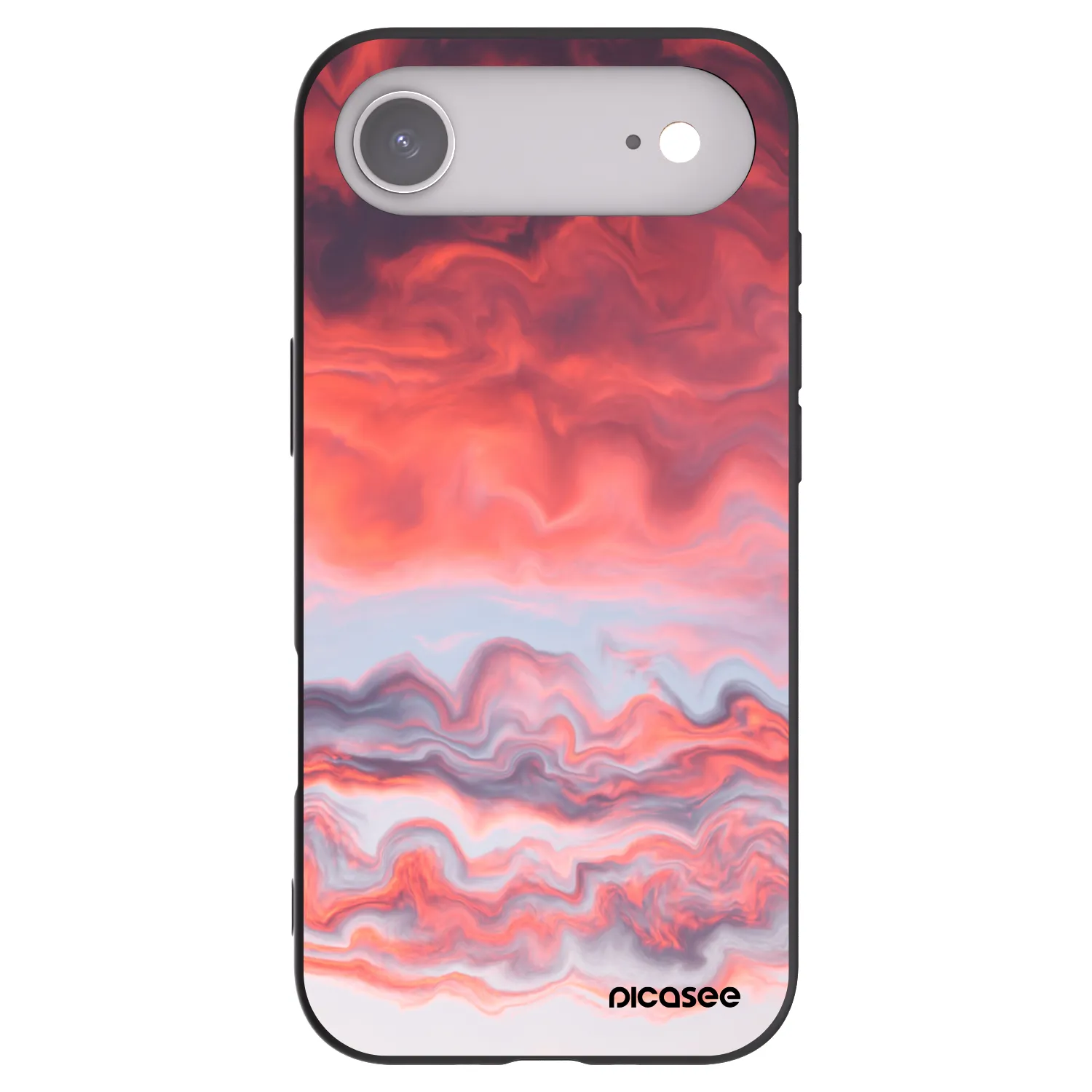 Picasee Μαύρη θήκη σιλικόνης για Apple iPhone Air - Sunset