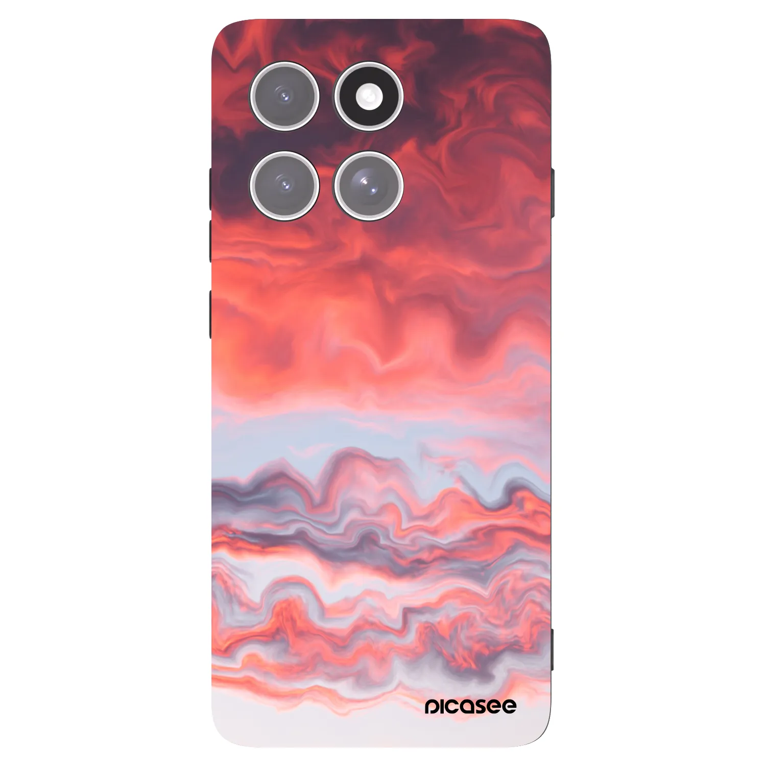 Picasee Μαύρη θήκη σιλικόνης για Motorola Edge 60 Pro - Sunset