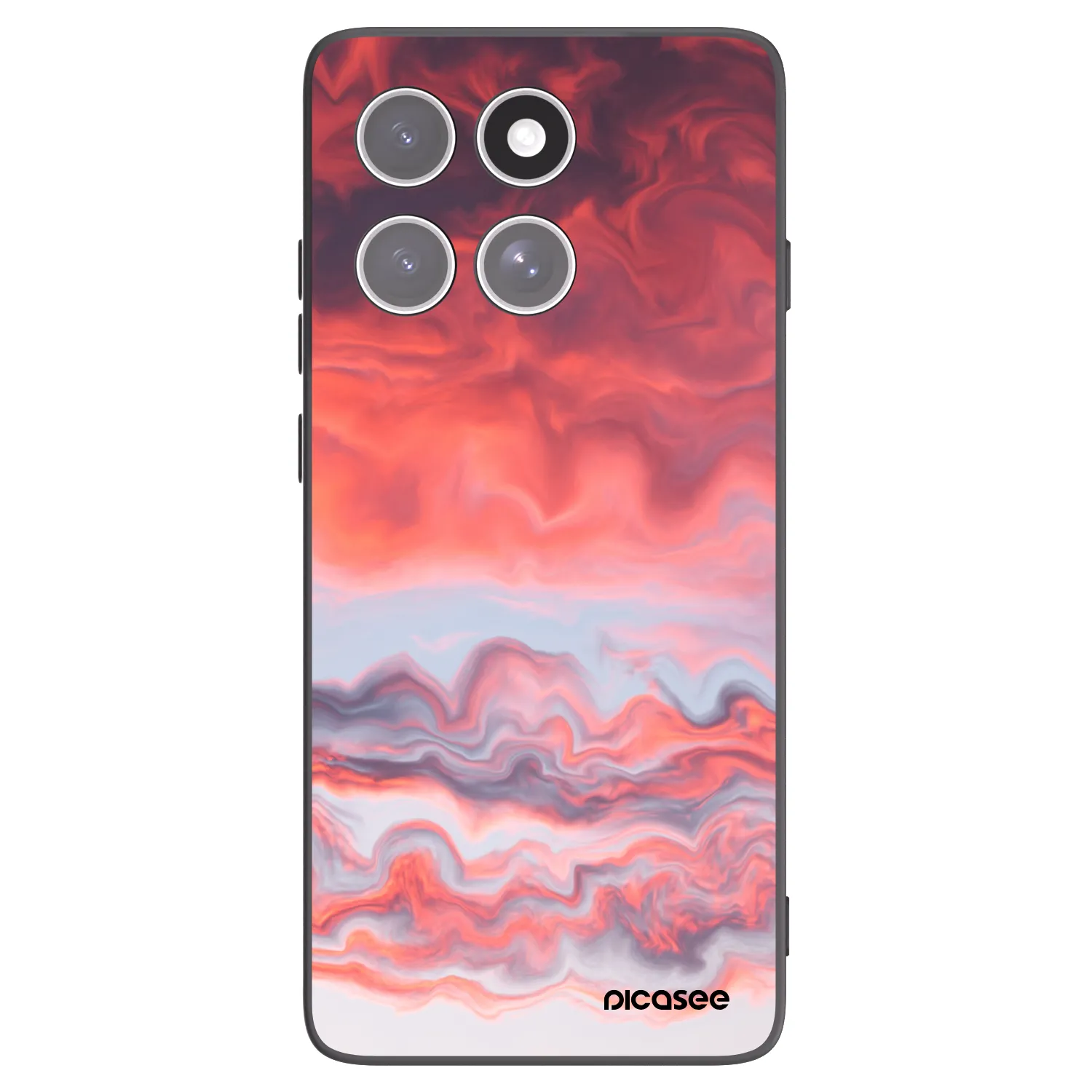 Picasee Μαύρη θήκη σιλικόνης για Motorola Edge 60 Fusion - Sunset