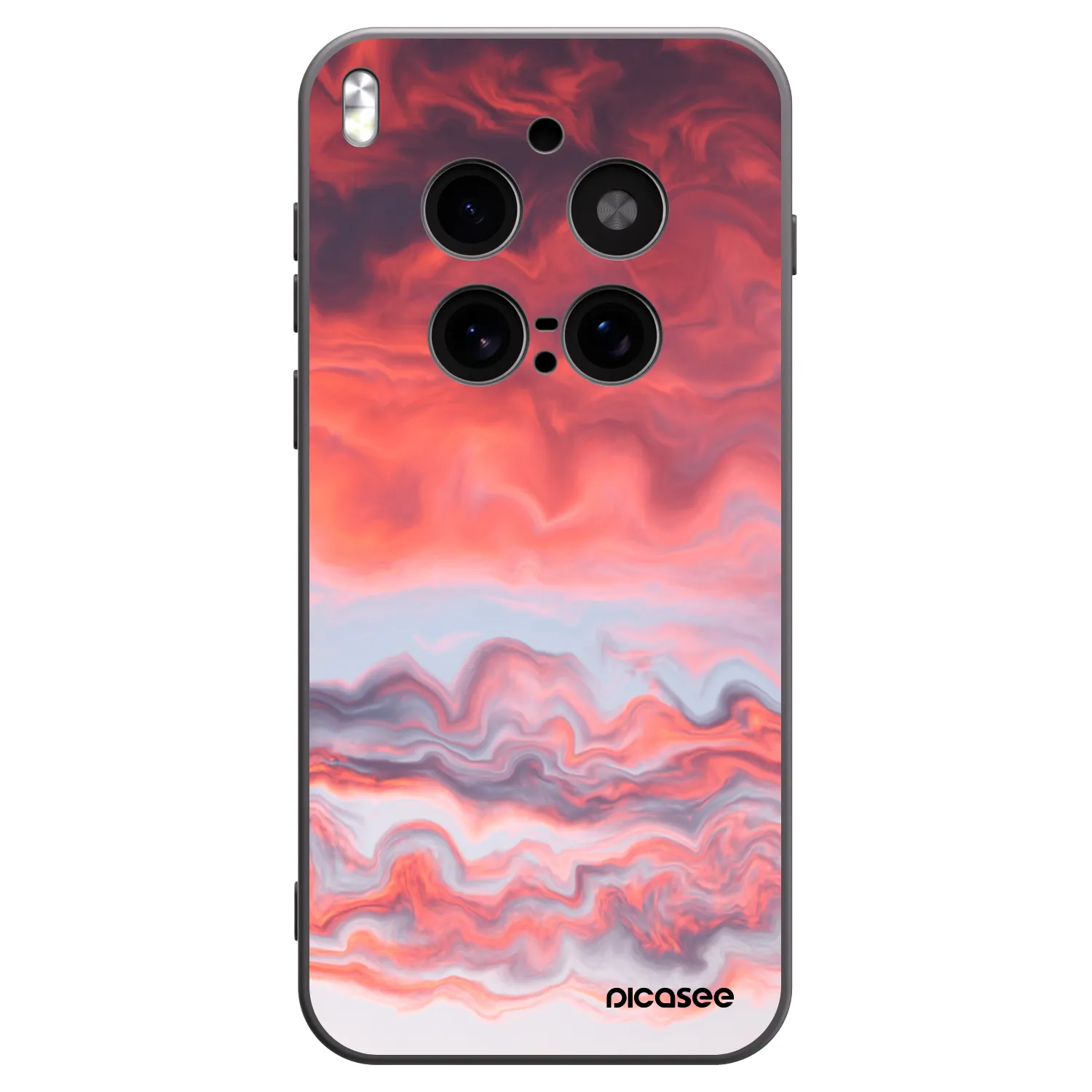 Picasee Μαύρη θήκη σιλικόνης για Vivo X300 Pro - Sunset