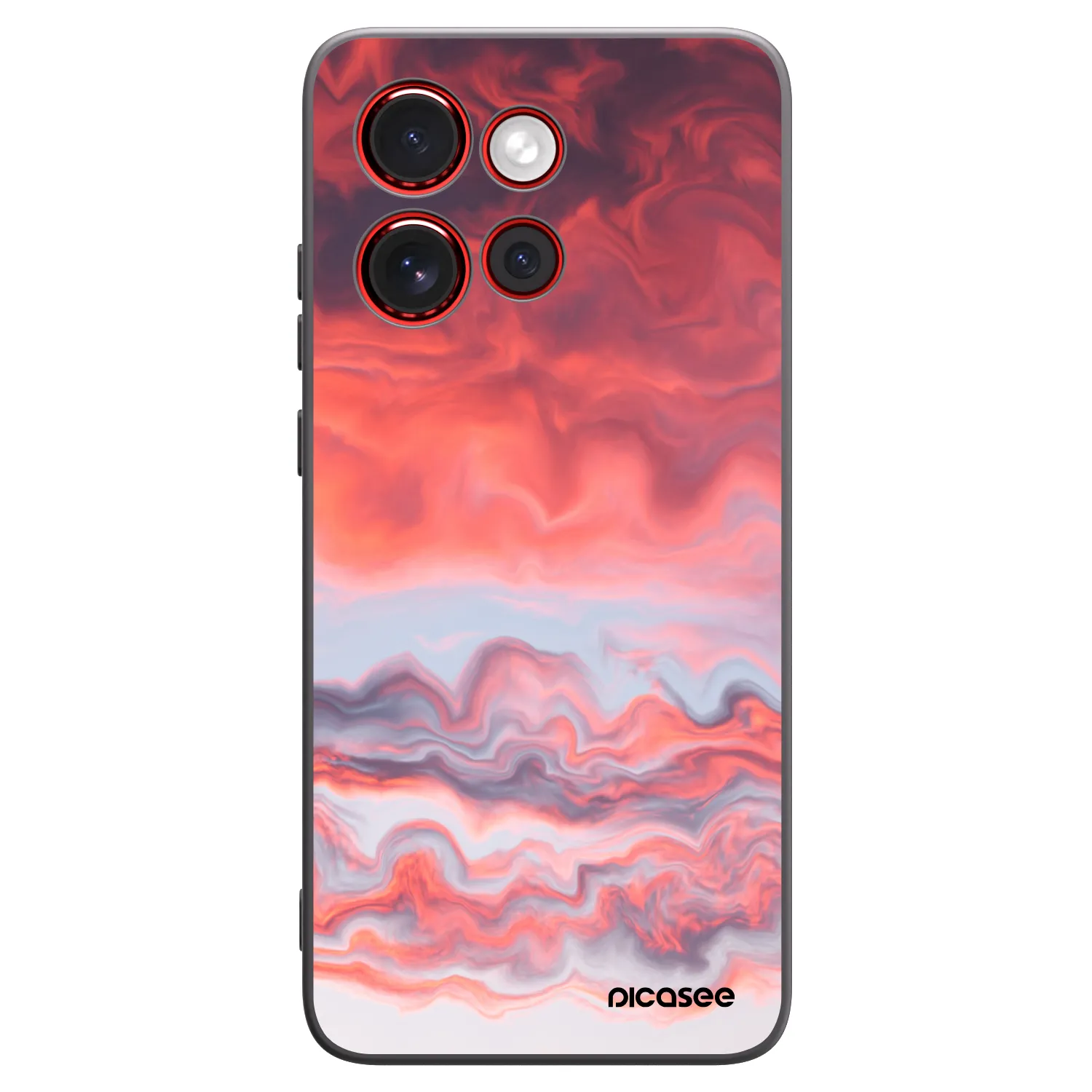Picasee Μαύρη θήκη σιλικόνης για Motorola Edge 60 Neo 5G - Sunset