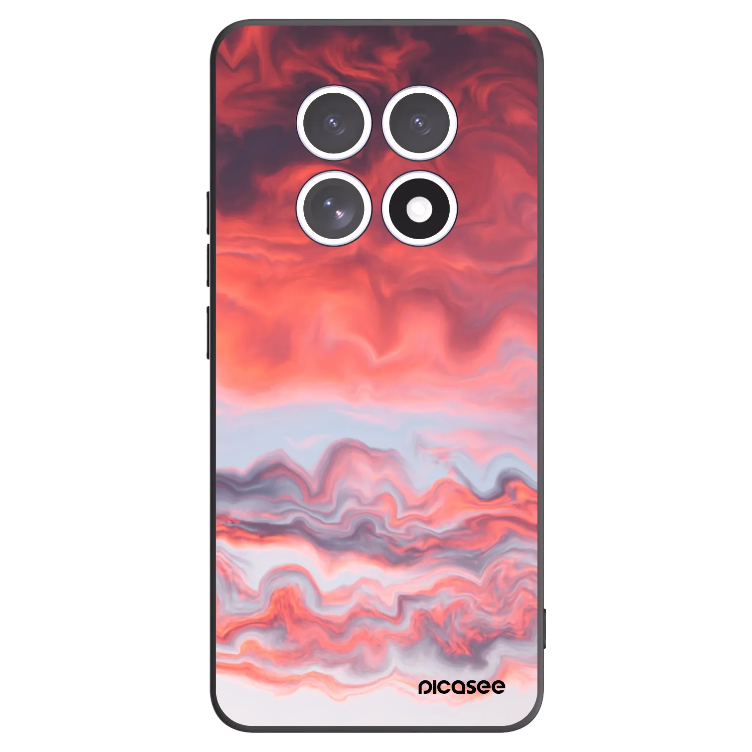 Picasee Μαύρη θήκη σιλικόνης για Xiaomi Redmi Note 15 5G - Sunset