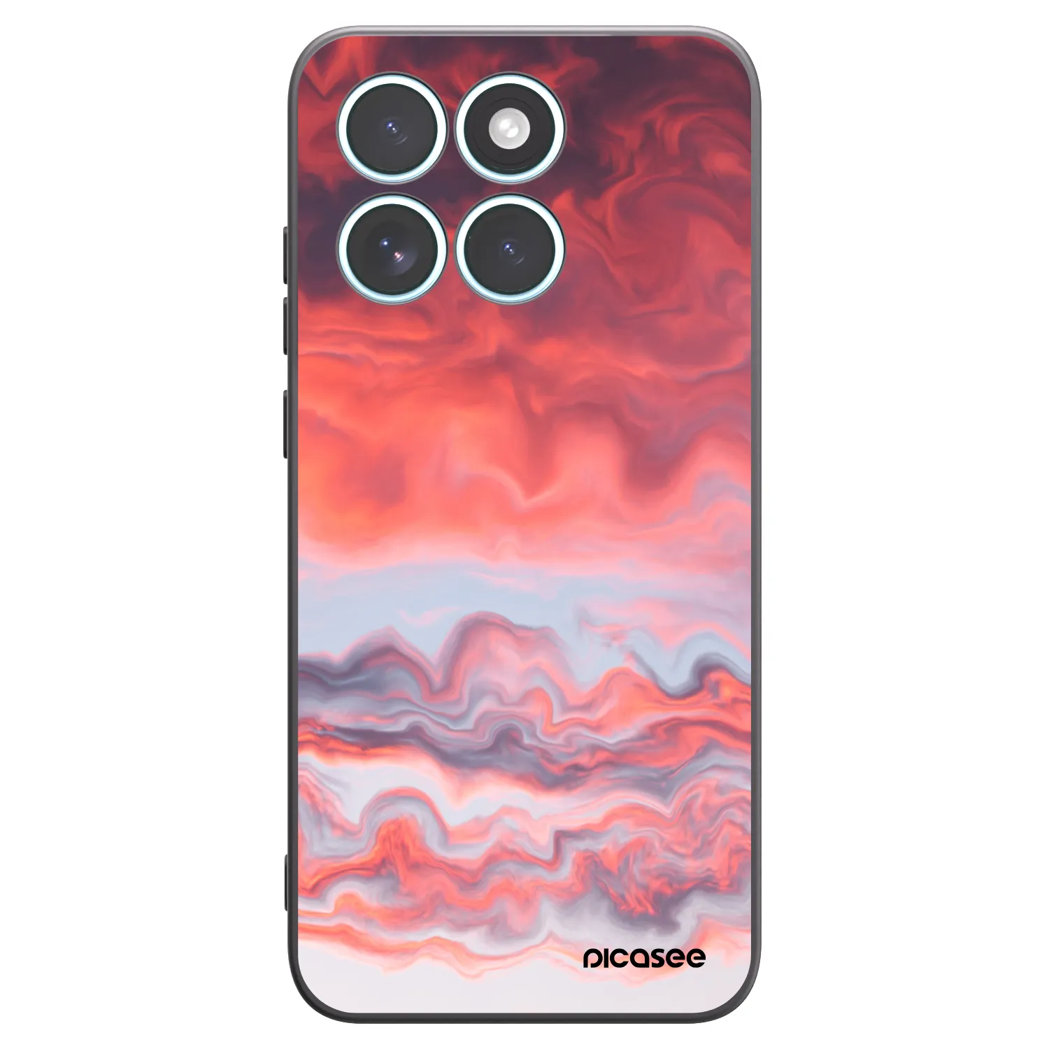 Picasee Μαύρη θήκη σιλικόνης για Motorola Edge 70 Fusion - Sunset