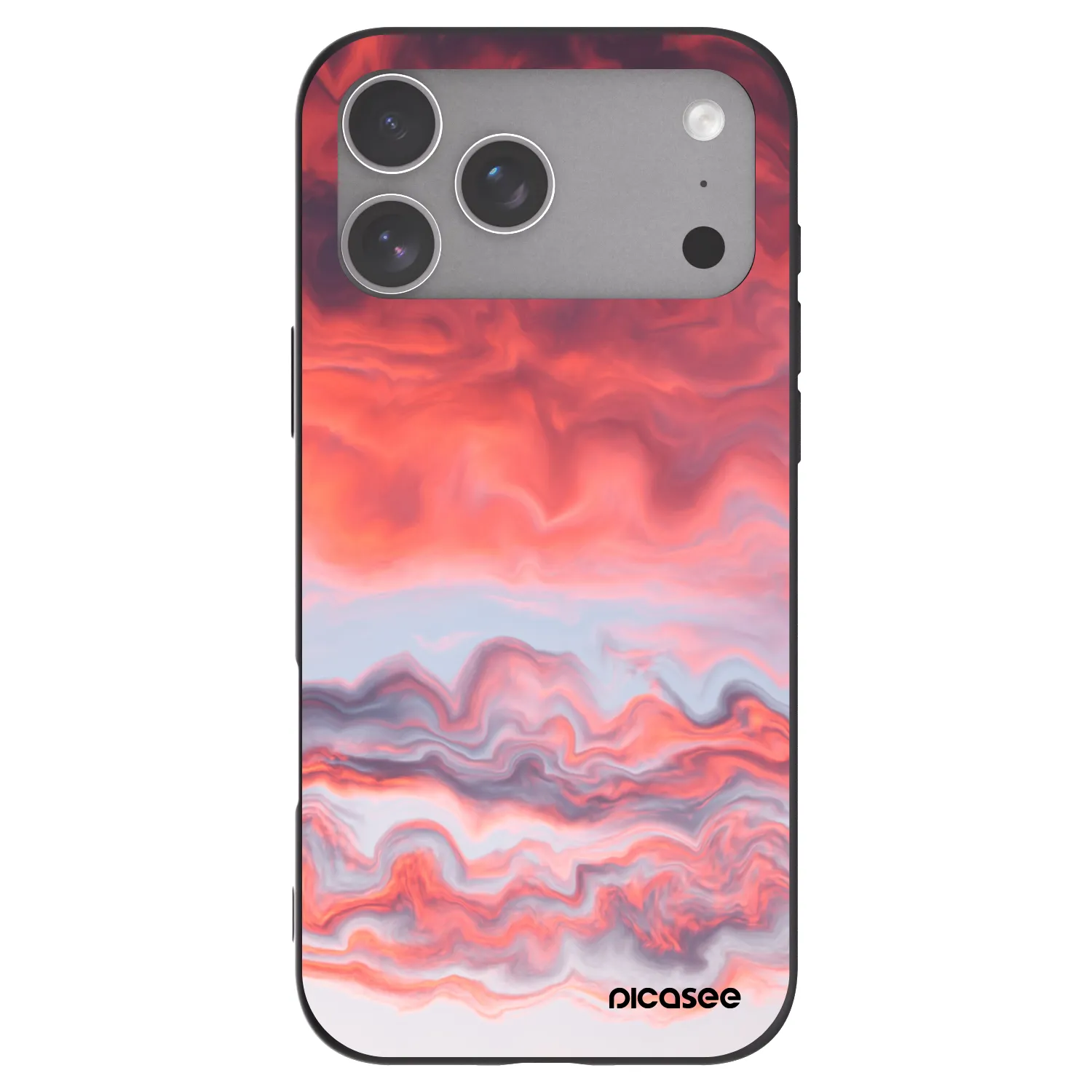 Picasee Μαύρη θήκη σιλικόνης για Apple iPhone 18 Pro Max - Sunset