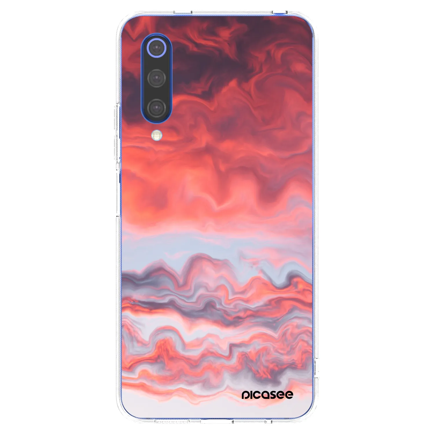 Picasee διαφανής θήκη σιλικόνης Xiaomi Mi 9 SE - Sunset