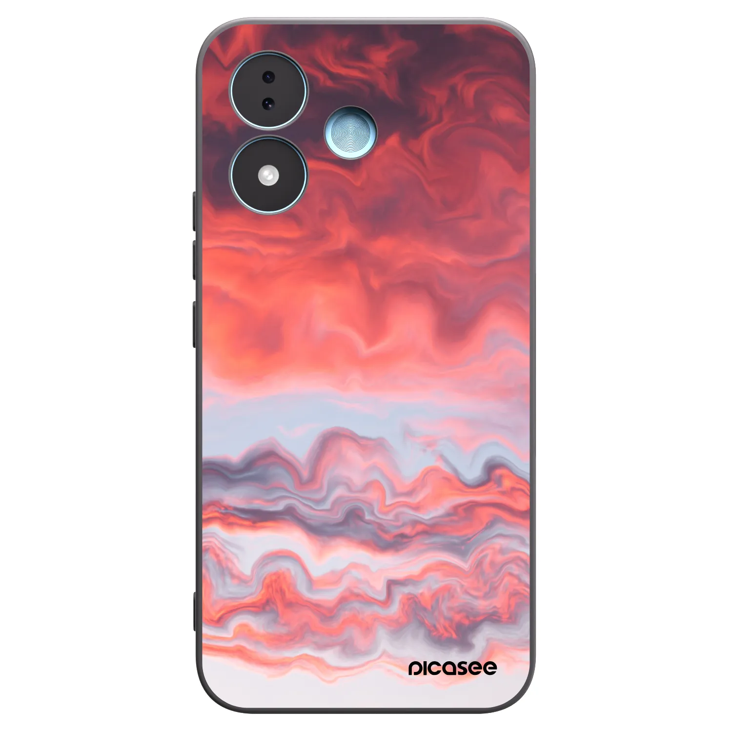 Picasee Μαύρη θήκη σιλικόνης για Xiaomi Redmi Note 17 5G - Sunset