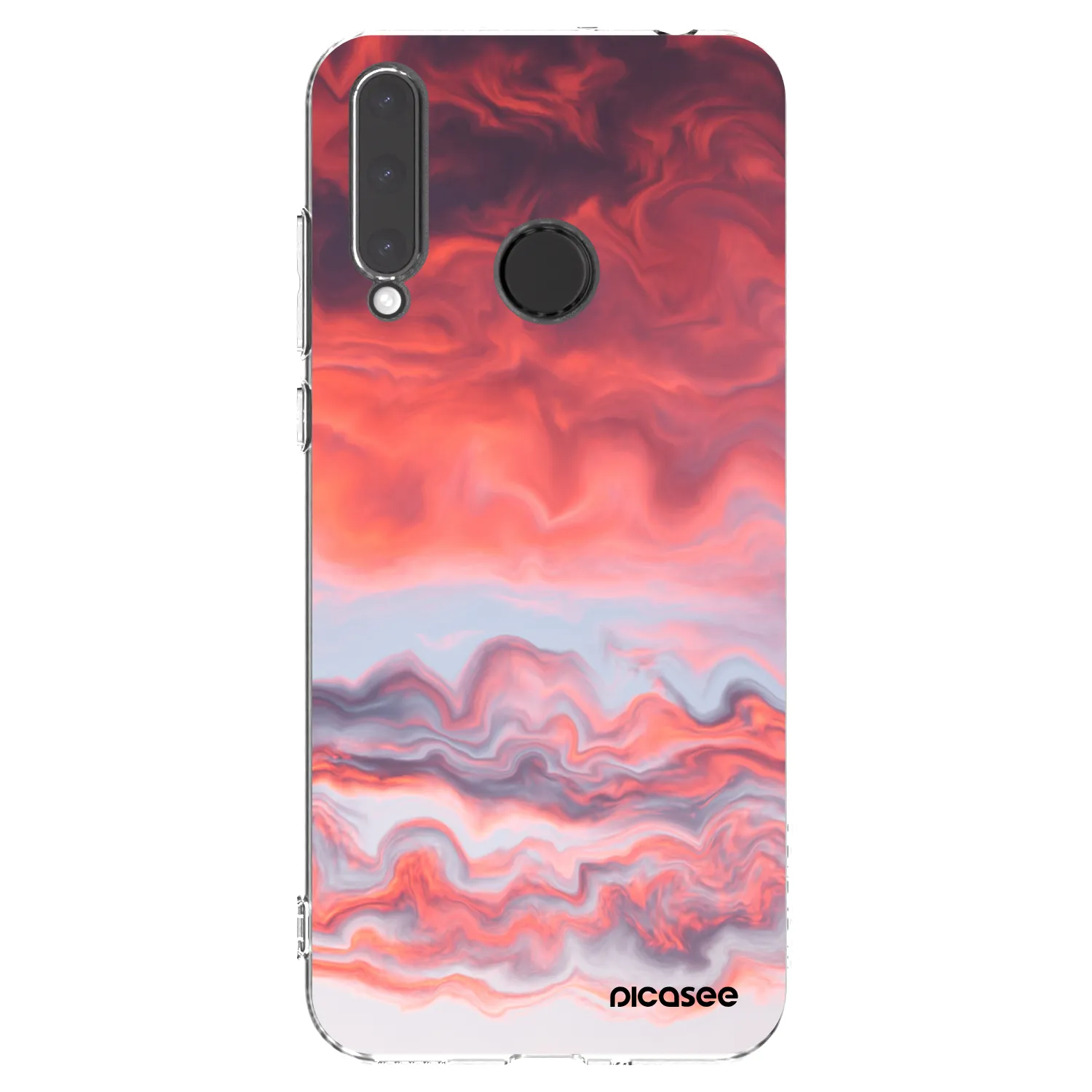 Picasee διαφανής θήκη σιλικόνης Honor 20 Lite - Sunset