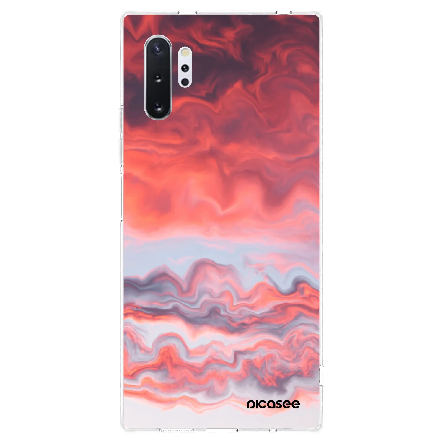 Picasee διαφανής θήκη σιλικόνης Samsung Galaxy Note 10+ N975F - Sunset