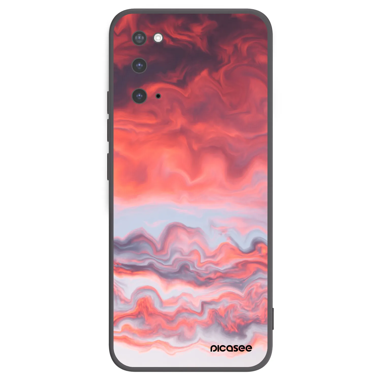 Picasee Μαύρη θήκη σιλικόνης για Samsung Galaxy S20 G980F - Sunset