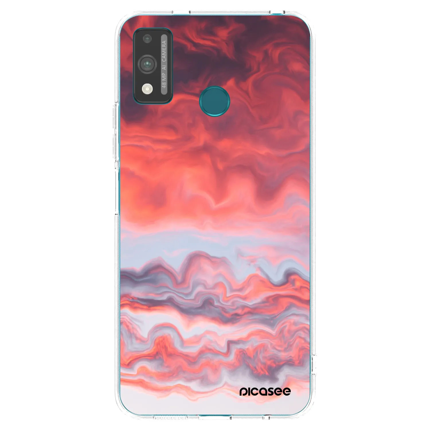 Picasee διαφανής θήκη σιλικόνης Honor 9X Lite - Sunset
