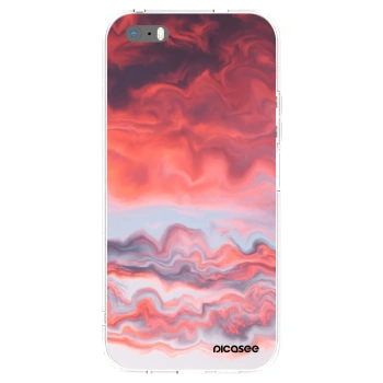 Picasee διαφανής θήκη σιλικόνης Apple iPhone 5/5S/SE - Sunset