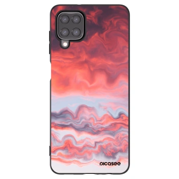 Picasee Μαύρη θήκη σιλικόνης για Samsung Galaxy A12 A125F - Sunset