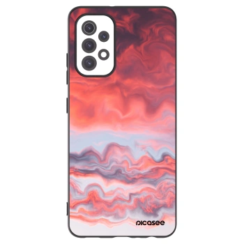 Picasee Μαύρη θήκη σιλικόνης για Samsung Galaxy A32 5G A326B - Sunset