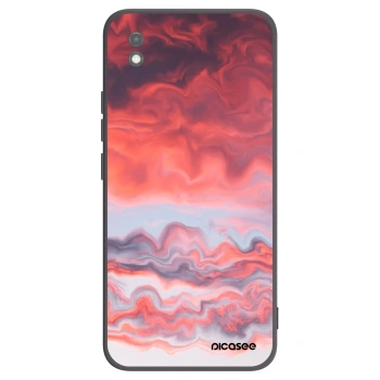 Picasee Μαύρη θήκη σιλικόνης για Xiaomi Redmi 9AT - Sunset