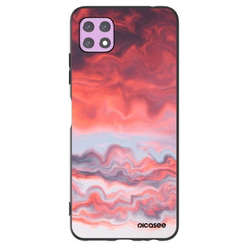Picasee Μαύρη θήκη σιλικόνης για Samsung Galaxy A22 A226B 5G - Sunset