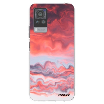 Picasee διαφανής θήκη σιλικόνης Vivo X60 Pro 5G - Sunset