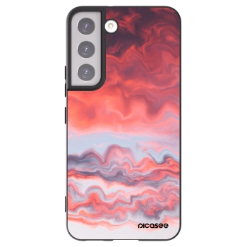 Picasee Μαύρη θήκη σιλικόνης για Samsung Galaxy S22 5G - Sunset