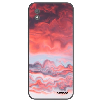 Picasee Μαύρη θήκη σιλικόνης για Realme C11 (2021) - Sunset