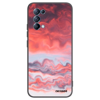 Picasee Μαύρη θήκη σιλικόνης για OPPO Reno 5 5G - Sunset