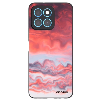Picasee Μαύρη θήκη σιλικόνης για Honor X8 5G - Sunset