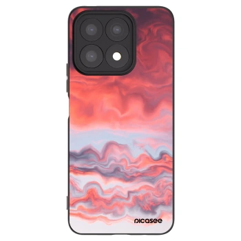Picasee Μαύρη θήκη σιλικόνης για Honor X8a - Sunset