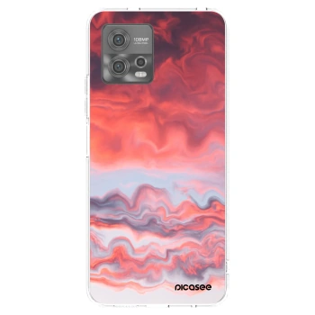 Picasee διαφανής θήκη σιλικόνης Motorola Moto G72 - Sunset