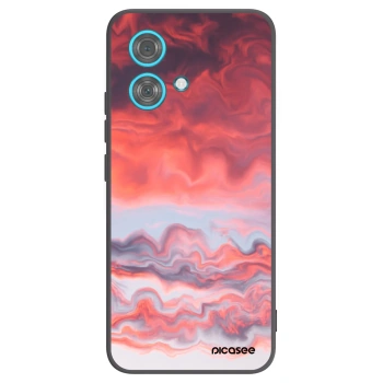 Picasee Μαύρη θήκη σιλικόνης για Motorola Edge 40 Neo - Sunset