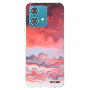Picasee διαφανής θήκη σιλικόνης Motorola Edge 40 Neo - Sunset